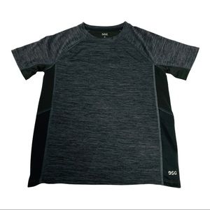 DSG Dark Gray & Black Athletic Short Sleeve Shirt Size Small or 8